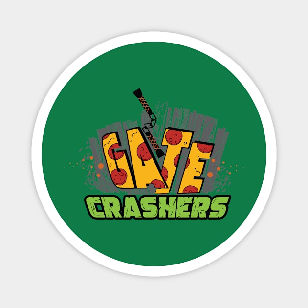 GateCrashers Turtle Power Logo (Nunchucks) Magnet by GateCrashers